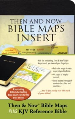 Then And Now Bible Maps Inserts KJV