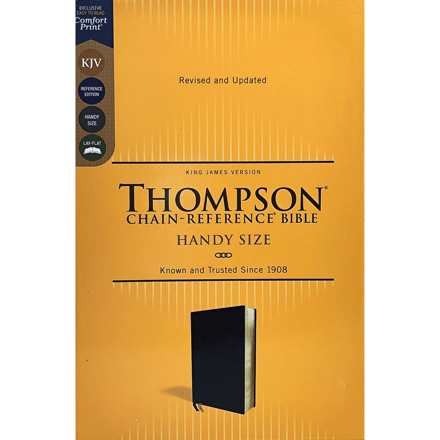 KJV Thompson Handy Chain-Reference, Bonded Leather, Black