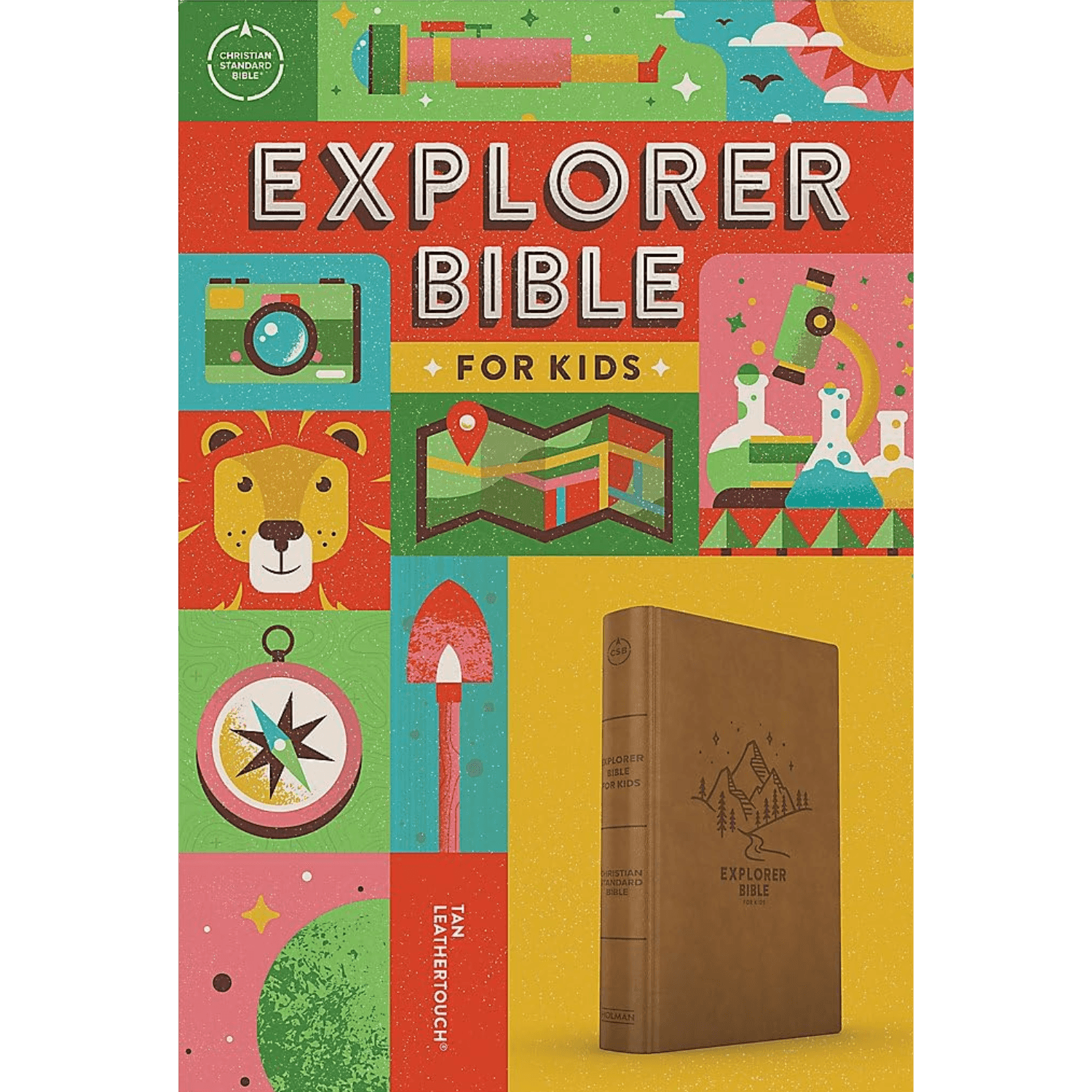 CSB Explorer Bible For Kids Brown Mnts Lt