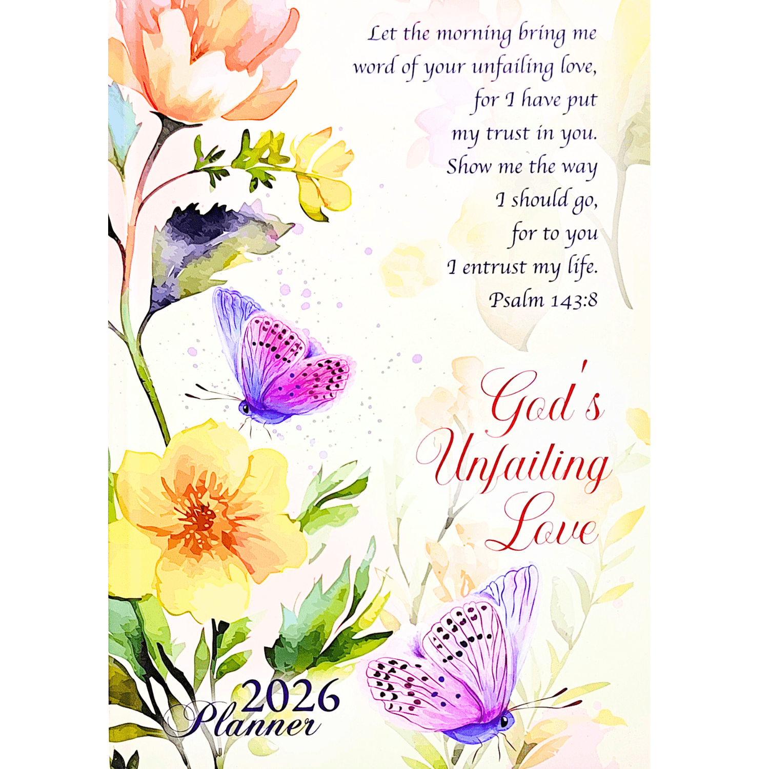 Make It Happen 2026 Hard Cover Journal Planner Psalm 143:8