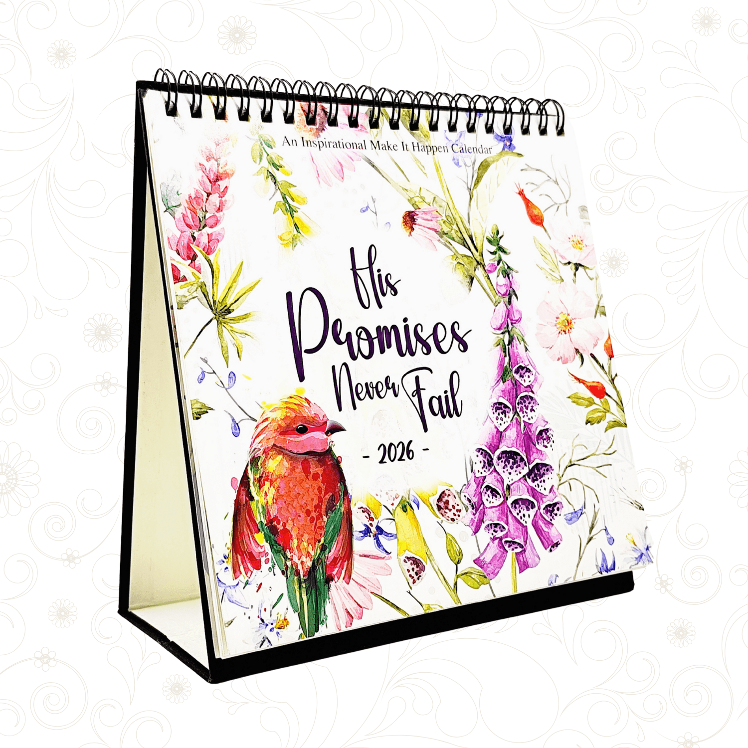 Make It Happen 2026 Desk Calendar His Promises Never Fails