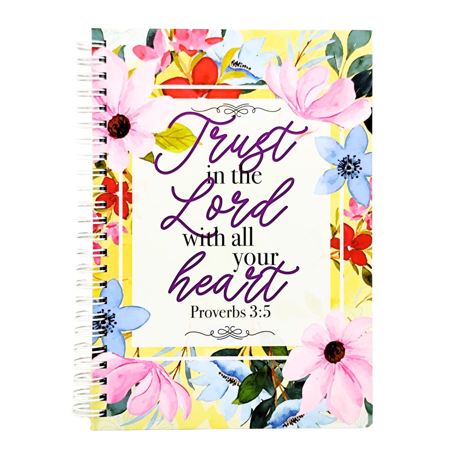 Daily Grace Hard Cover Wire-o Journal Prov. 3:5